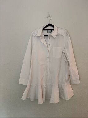 Tuckernuck White Button-Front Callahan Shirt Dress